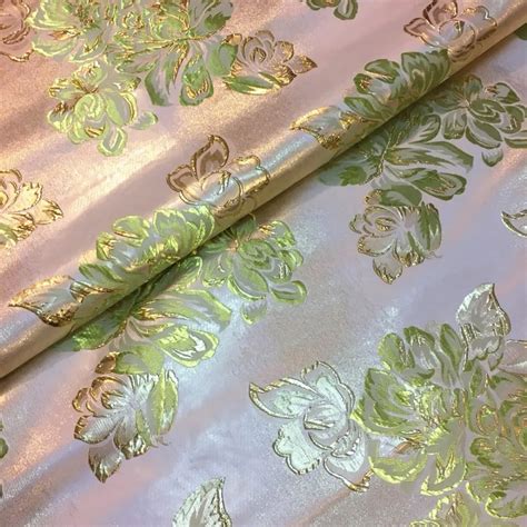 small floral metallic jacquard fabric|jacquard metallic paint.